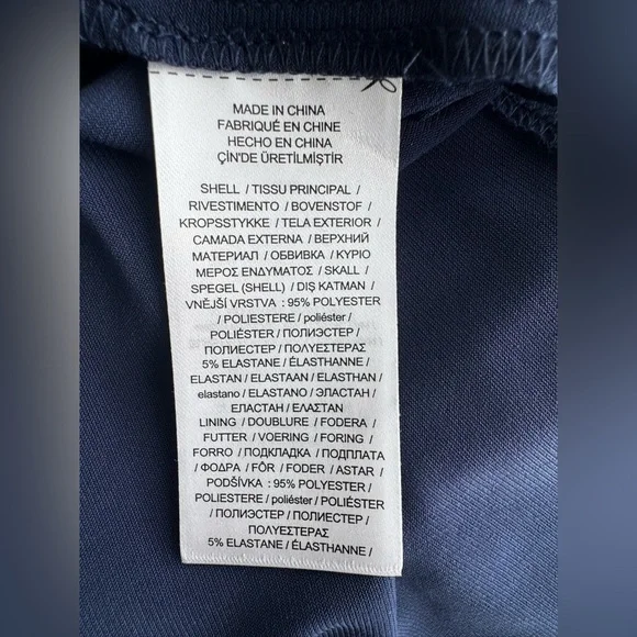 Lauren Ralph Lauren Navy One-Shoulder Draped Dress – Size 14 – NWOT - Picture 9 of 9